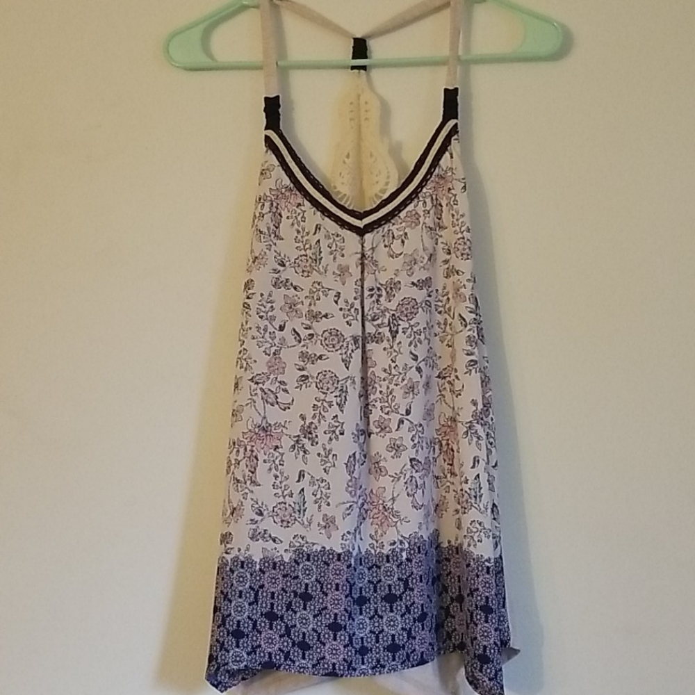 Maurices Floral V-Neck Tank Top
